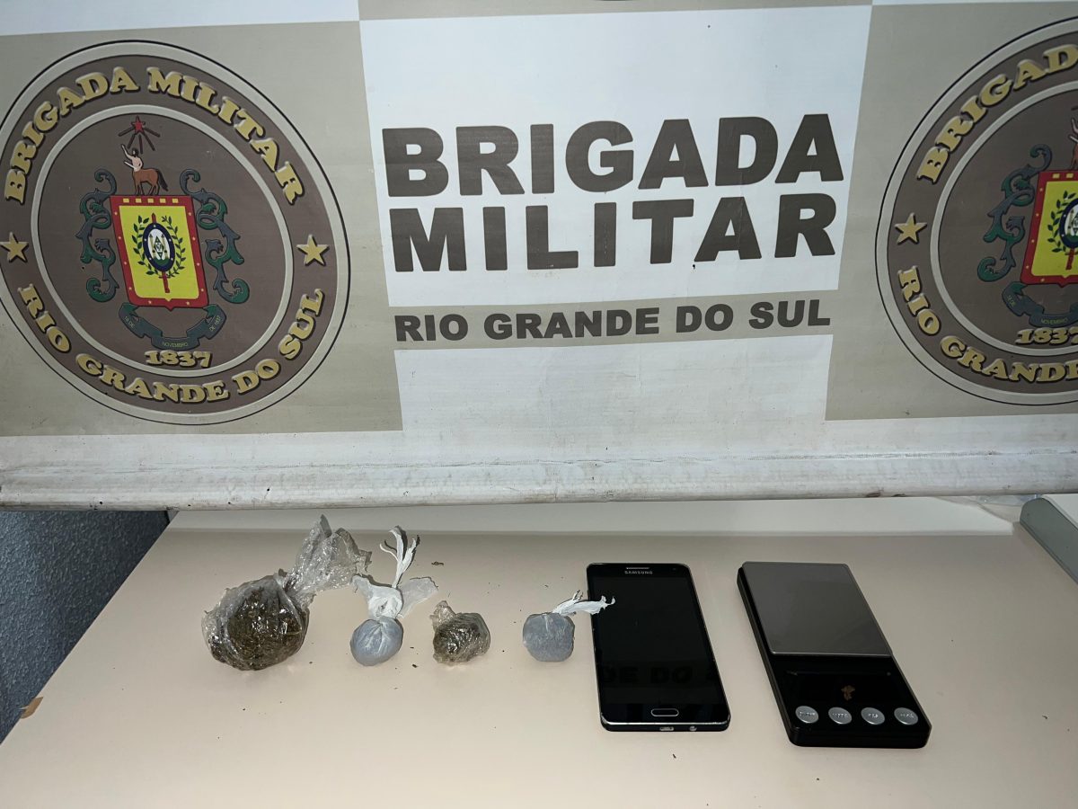 Homem é preso com maconha e balança de precisão em Rio Pardo