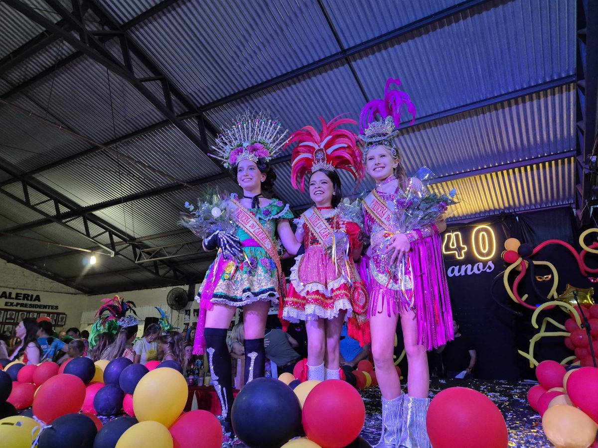 Nova corte do Carnaval Infantil do Interior é formada por Larissa, Milena e Manuela