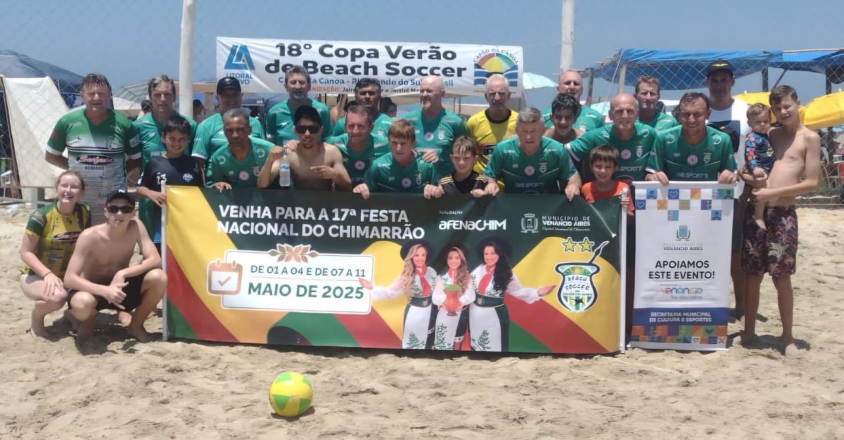 Venâncio Aires estreia na 18ª Copa Capão da Canoa de Beach Soccer